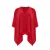 V-halsblouse in crêpe met dalende zijkanten dames Mat Fashion Airwashed