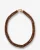 Bonnie Studios Moos Double Brown Necklace Bruin Ketting