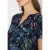 Cecil Dames Blouse met gespleten hals en print in Blauw