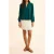 ICode Green Decorative Jacquard Blouse Green