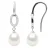 Oorbellen Hooks Zoetwater Parels 8-9mm White Peren Sieraden 925