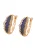 faina Oorbellen  navy / rose-goud / transparant