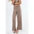 Hoge Taille Rechte Broek met Ceintuur
