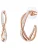 Lulu & Jane Oorbellen  rose-goud / transparant