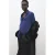 Mango satijnen blouse blauw
