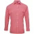 Premier Herenmicrocheck shirt met lange mouwen (Rood/Wit)