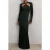 Reiss Cut Out Knitted Midi Dress Dark Green