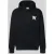 Wood Wood Hoodie met logoprint en kangoeroezak