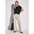 Street One Dames Shirt met gaatjesdetail in Zwart