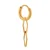 Label Kiki gold plated oorbel Wobbly Hoop