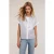 Motivi Full-sequin Striped Shirt Light Blue