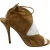 Aquazzura Cut Out Sandalen in Bruin Suède