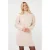 Esqualo jurk met col en wol – beige
