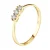 Ring TRILOGIE Diamonds 0,15 Cts riek 18 karaats geel goud