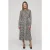 Karl Lagerfeld Pleated Shirt Dress Blk-pristine Mini Geo