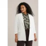 WE Fashion Curve regular blazer wit