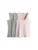 The Set Top  grijs gemêleerd / mintgroen / rosa