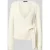 Oui Regular fit wikkeljack met katoenanteel in tricotlook