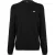 Boss Heren Geborduurde Logo Crew Hals Trui (Zwart)