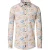 Casa Moda overhemd printje beige wijde fit katoen