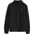 Zwarte sweater met opstaande kraag, rits en geborduurd Rigby Go-logo