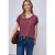 Street One Dames Shirt met overhangende schouders in linnenlook in Roze