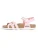 Bayton Sandalen ‘Hestia’  rosa / wit