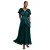 Satin Wrap Dress Dames Goddiva Maxi