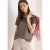 Cecil Dames Basic Shirt met ronde hals in Beige
