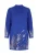 faina Gebreide jurk  royal blue/koningsblauw / zilver