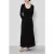 IVY OAK Diane Ankle Length Jersey Dress Black