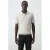 Mango Man regular fit gebreide polo – naturel wit