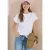 Cecil Dames Shirt met boothals en textuur in Wit