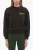 Sweatshirt met ronde hals van geborsteld katoen en bedrukt logo in bruin