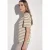 Street One Dames Gestreept shirt met gebreide look in Beige