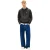 Tommy Jeans Heren Badge Hoodie (Zwarte mergel)