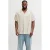 JACK & JONES PLUS SIZE regular gestreepte casual overhemd gebreid Plus Size ecru