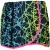 Diadora Hardloopshort Dames Zwart/Groen