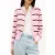 Tommy Hilfiger Co Full Needle C-neck Pink/ivory/liberty Red