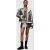 AllSaints Lorel Flying Jacket Silver/off White