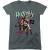 K-Pop Demon Hunters Huntrix Punk T-shirt voor dames voor concerten, getailleerd, Halloween (Antraciet)