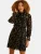 love & roses Jurk  goud / zwart