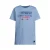 Orange Stars T-shirt met backprint lichtblauw