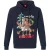 Apollo Heren kersttrui met capuchon kerst print