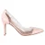 Gianvito Rossi Plexi 85 PVC Pumps in Roze Leer