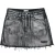 Mikuta The Black Shimmer Slit Denim Skirt