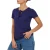 Brave Soul Effen T-shirt met vetersluiting voor dames (Marine)