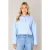 Base Level blouse lichtblauw