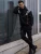 Les Hommes blouse Oversize Mannen zwart