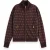Scotch & Soda Jacquard Knitted Zip-through Jacket Dark Bordeaux